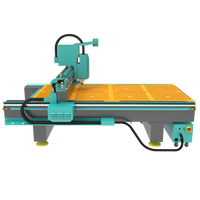 Routeur CNC 3 axes UTECH économique, moteur monobroche 4,5 kW, table à rainures en T avec aspiration, déplacement 1300x2500 mm, contrôleur HD100 pour