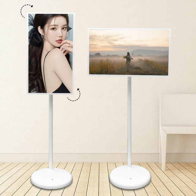 4K Smart TV 32 Inch Android 13 White 10 Point Touch Screen Portable LED