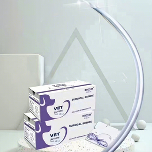 Benang Bedah Veteriner PGA untuk Kucing Anjing Asam Poliglikolat Dapat Diserap BC4125 Biru 90cm - Product Image 1