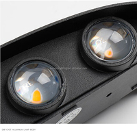 Applique murale LED RVB moderne 85-265V IP65 étanche en aluminium Patio Lights E26 Bulb Base Colorful Outdoor Wall Lights