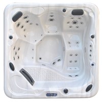 Bain à remous autoportant chauffant en acrylique confortable pour l'extérieur avec fonction massage