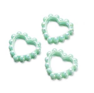 Cuentas Sueltas Acrílicas con Diseño de Oso Grabado y Galvanizado Multicolor, 39x43mm, Forma Irregular, Estilo Moderno, para Fabricación de Joyería DIY - Product Image 4