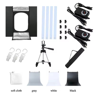 Chuyên nghiệp 100cm LED Photo Studio Hộp đèn với cho Softbox Lều Acrylic & vải chất liệu di động máy ảnh chụp phụ kiện - Product Image 2