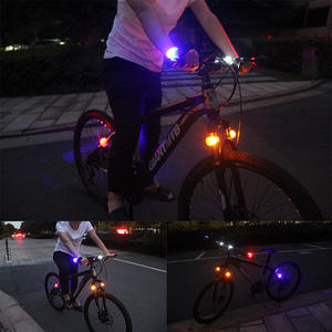 1 pièce, feu LED, étanche pour roue avant de <span class=keywords><strong>vélo</strong></span>, en Silicone, avec batterie, accessoires de bicyclette - Product Image 5