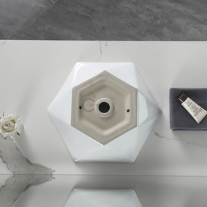 Lavabo de table, lavabo de salle de bain de luxe, design en céramique, lavabo artistique - Product Image 5