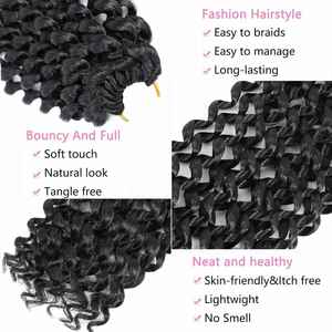Extensiones de Cabello Trenzado Sintético Pre-Enlazado Passion Twist de 22 Pulgadas, Color Negro Teñido, Suave, 16 Mechones, 100g, Venta Directa de Fábrica - Product Image 5