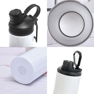 Vasos deportivos sublimables de 20 oz con dos tapas, vasos sublimables de borde plano, taza aislada de acero inoxidable de doble pared - Product Image 6