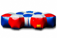 Hot Nerf Bunkr Battle Zone Blow up IPS Labyrinth Nerf War Obstacles Inflable Maze Laser Tag Arena a la venta con conjunto de chalecos