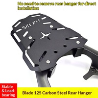 Porte-bagages arrière robuste en acier au carbone pour moto Honda NS125RX, support de sacoche et dossier modifiés, accessoires neufs