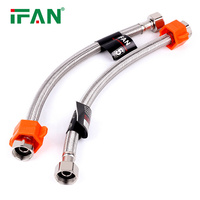 Tuyau Flexible Métallique Ondulé en Acier Inoxydable Prix Commercial IFAN pour Plomberie
