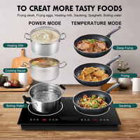 Dapur Ce 220V 110V 2 Burner Stainless Steel Listrik Kompor Induksi