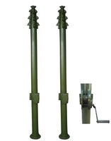 Mât d'antenne Yagi HF manuel de 5 m, personnalisé, le plus vendu, pour extension de réception, monté sur véhicule ou remorque