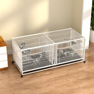 Gaiola Moderna Clássica para Criação de Pássaros com Estrutura de Ferro, Bandeja de Plástico, Design Galvanizado e Reforçado, à Prova de Ratos para Pombos, Codornas e Beija-flores - Product Image 3