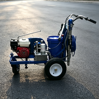 Machine de marquage routier par pulvérisation à froid, poids 72 kg, pour lignes de terrains de sport intérieurs