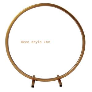 Partido de la decoración de tipo del artículo del acontecimiento y del partido y ocasión de la boda ronda de arco de metal de oro de la boda de la forma redonda grande - Product Image 1