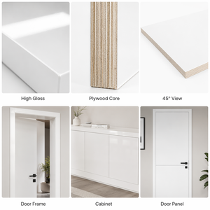 Panneau en <span class=keywords><strong>bois</strong></span> plaqué mélamine standard 4x8 pieds, utilisé pour la fabrication <span class=keywords><strong>de</strong></span> meubles et <span class=keywords><strong>de</strong></span> cadres <span class=keywords><strong>de</strong></span> portes, prix abordable - Product Image 2