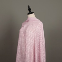 Tela de chifón de poliéster jacquard plateado transparente OEM ligera B1 para confección de Shayla, caftán y sari