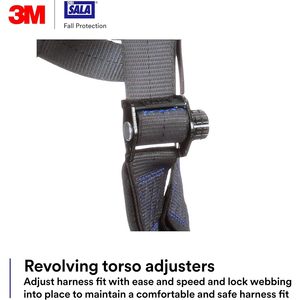 Arnés de Seguridad DBI-SALA ExoFit X300 con 4 Anillos en D, Conexión Rápida de Aluminio, Ajustable, Unisex, Protección Contra Caídas - Product Image 6