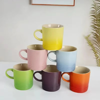 Tasses de dégradé de couleur de Style nordique populaire tasse Macaron créative couleur dégradée couleur fraîche tasse arc-en-ciel tasses en céramique avec cadeau à la main