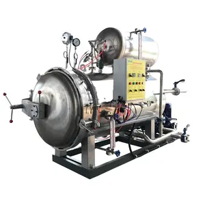 <span class=keywords><strong>Stérilisateur</strong></span> à jet d'eau Mosen pour la stérilisation des <span class=keywords><strong>bocaux</strong></span> en verre avec système contrôlé par PLC - Product Image 1
