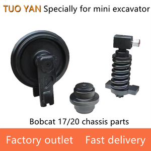 Bobcat 17 roda pemandu, mesin konstruksi suku cadang mesin Bobcat 20, perakitan trek Doosan 20 roda idler depan - Product Image 6