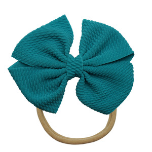 Serre-têtes pour enfants européens et américains, en polyester, mignons, couleur bonbon, design tendance, élastiques, pour bébés, vente en gros - Product Image 6