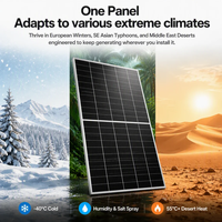 Module monocristallin bifacial de type N I-Ultra à double verre 700W, efficacité 24,6% pour les maisons