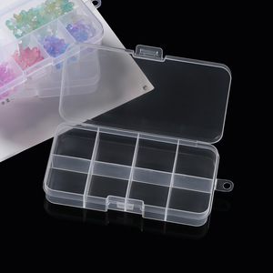 Multi Compartment Transparent PP Storage <b>Box</b> For Jewelry Accessories Beads <b>Earrings</b> Small Parts Organizers Rectangular Design - Product Image 4