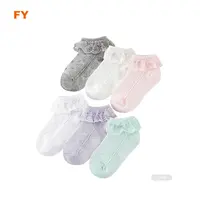 Zjfy-i481 meias frilosas brancas para meninas, meias frilhadas para meninas