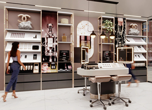 Custom Cosmetic Store Interior Design Beauty Display Furniture Makeup Showcase Counter Retail Shop Fixtures - Product Image 2