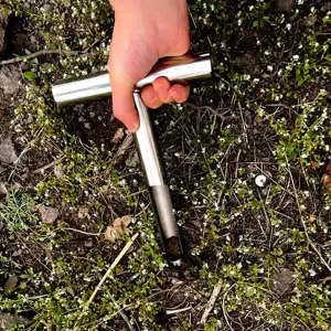 Soil Test Tool portable stainless steel t handle soil sampler probe for Plant Care Garden Lawn Farm Golf