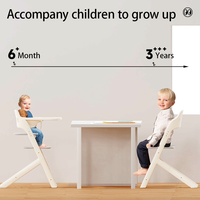 Table à manger élévatrice pour bébé Chaise de salle à manger portable détachable et réglable en hauteur Chaise haute de luxe pour bébé
