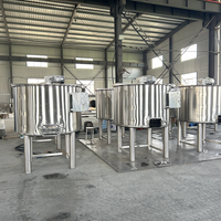 Cuve de mélange en acier inoxydable personnalisable avec agitateur motorisé pour le traitement des jus, capacité 50-1000L