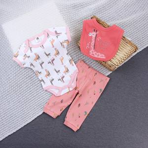 Neugeborenen-Baumwollkleidung-Set Klasse A 52 Stück Babykleidung für den Sommer Grenzüberschreitende Kinderkleidung mit Aufdruck - Product Image 3