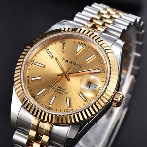 Роскошные автоматические механические мужские часы классические бревенчатые кольца Meiyouda с 8215 механизмом из стали с пятью бусинами 20 мм 39 мм - Product Image 1