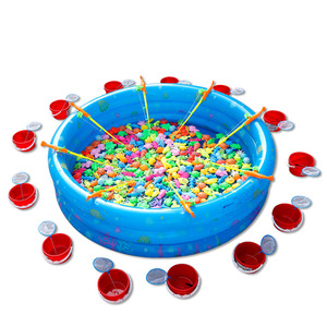 Piscina Inflable de Pesca para Niños Pequeños, Juguetes Magnéticos de Peces, Juego Acuático para 1-6 Años, Uso Doméstico, Material de PVC - Product Image 5