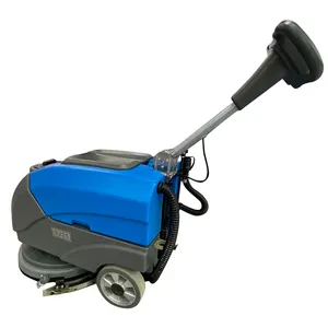 Shuojie SJ25 Portable Floding Mini Walk Behind Floor Scrubber Cleaning Machine for Concrete Tile Floor