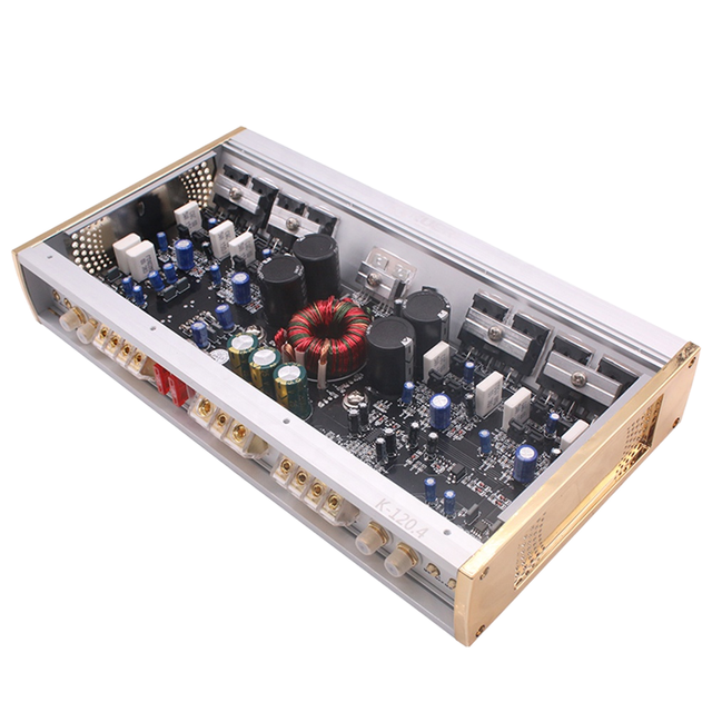 New Arrival RMS Power 120W*4 Car Audio Amplifier High Power Class AB 12V Car Power Amplifier 4 Channel Car Amplifier