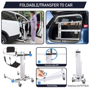 Elevador de silla de ruedas de transferencia eléctrica de gran oferta, elevador médico plegable para pacientes discapacitados, transferencia de coche para ancianos - Product Image 2