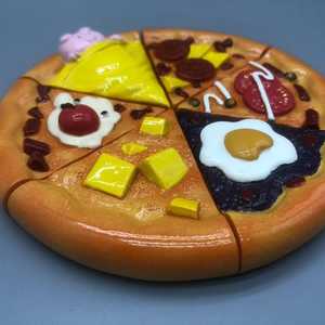 Imán Decorativo para Refrigerador con Forma Personalizada de Pizza, de Resina, Precio de Fábrica, Recuerdo de Viaje, Regalo Promocional - Product Image 1