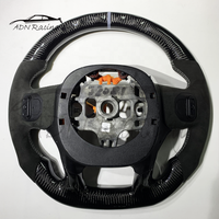 Volants de voiture personnalisés chauffants en fibre de carbone noire brillante ADN 2019+ pour DODGE RAM TRX