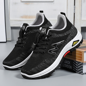 High Quality Men Lace-up Cowhide Phylon Mesh Fashion Trend Flexible Soft Sole Comfortable <b>Running</b> and Walking Sports Shoes - Product Image 6