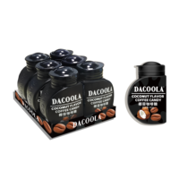 Bonbons en forme de grains de café, marque privée OEM, saveurs variées, vente en gros d'usine, collation énergétique pour le bureau et la conduite