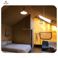 Tente de safari en toile, maison de luxe, une chambre à coucher et une salle de bain, en vente,