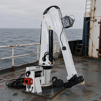 Grue de pont marine pour navires, 2 tonnes, à flèche articulée, hydraulique, pour processus d'électrophorèse, modèle SQ2ZA2TJ