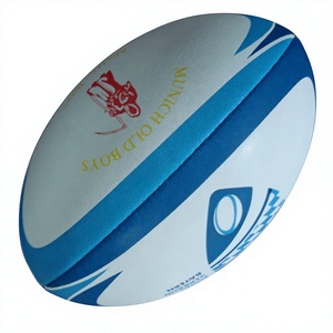 Pelotas de Rugby de goma sintética para deportes al aire libre de tamaño completo, pelotas de Rugby de fútbol de mini Liga OEM personalizadas, proveedor de India - Product Image 1