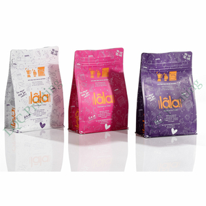 Tùy chỉnh in 250G 500G 1kg Công suất thực phẩm chất lượng tốt tám Mặt Con Dấu hộp phẳng đáy túi cà phê có van và dây kéo - Product Image 1