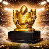 Trophée de football américain en résine personnalisé WeiVista – Vente en gros pour événements de championnat et tournois
