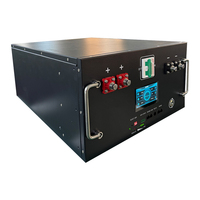 Batterie LiFePO4 48V (51.2V) 15KWh 300Ah à montage en rack, système de stockage d'énergie solaire domestique hybride CAN