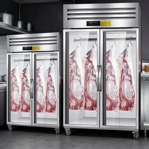 Rebirth Support à viande suspendu <span class=keywords><strong>en</strong></span> acier inoxydable et verre pour réfrigérateur, solution de stockage de viande à refroidissement direct - Product Image 6